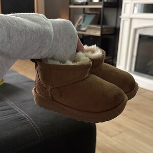UGG Tan Kids Boots with Cream Lining